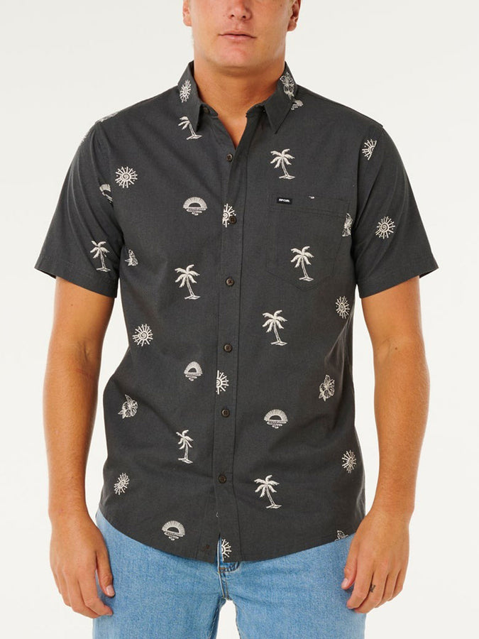 Rip Curl Sessions Short Sleeve Buttondown Shirt Spring 2026 | WASHED BLACK (8264)