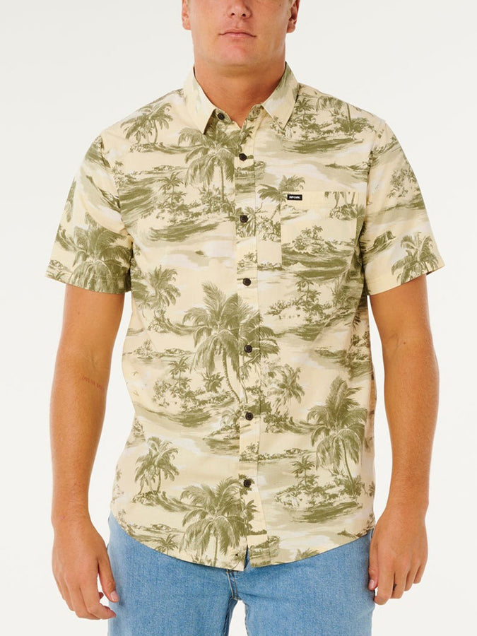 Rip Curl Sessions Short Sleeve Buttondown Shirt Spring 2026 | VINTAGE WHITE (8861)