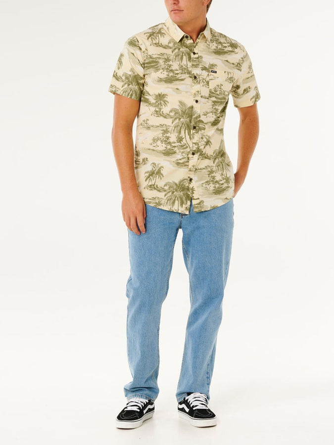 Rip Curl Sessions Short Sleeve Buttondown Shirt Spring 2026 | VINTAGE WHITE (8861)