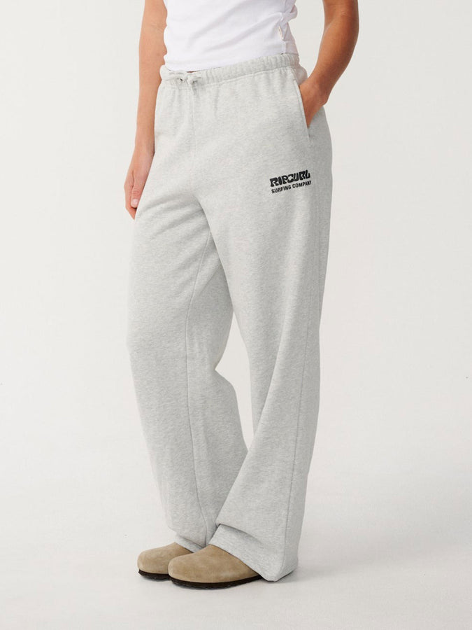Rip Curl Surf Puff Wide Leg Track Pants Fall 2026 | GREY MARLE/BLACK (9255)