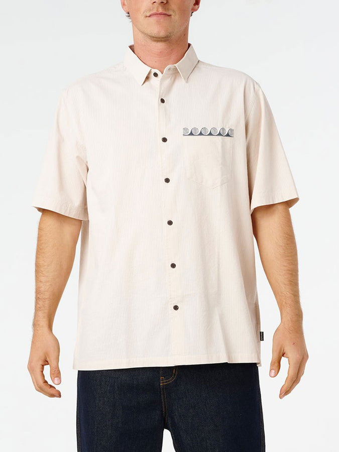 Rip Curl AOTS Short Sleeve Buttondown Shirt Summer 2026 | VINTAGE WHITE (8861)
