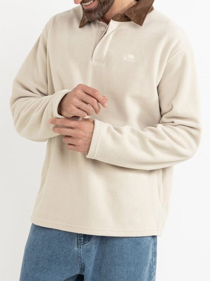 Rhythm Awake Polar Fleece Polo Fall 2025 | NATURAL