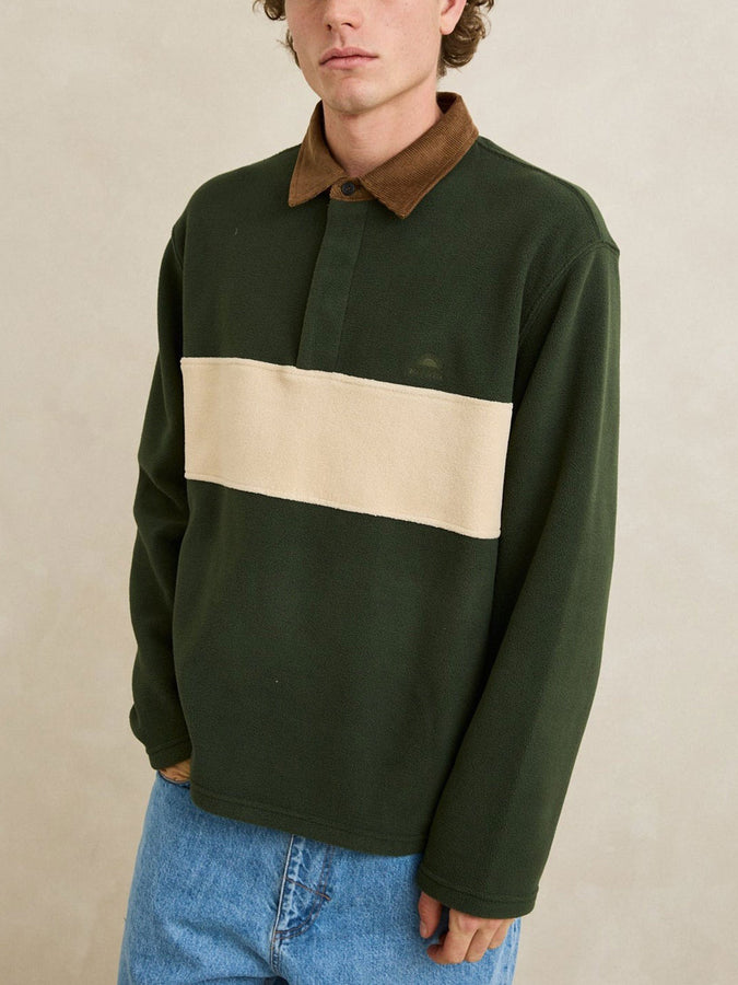 Rhythm Awake Polar Long Sleeve Polo Fall 2026 | FOREST