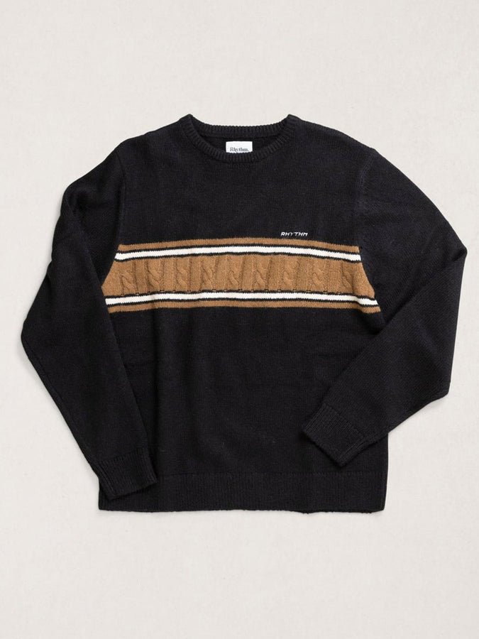 Rhythm Mohair Stripe Sweater Fall 2026 | BLACK