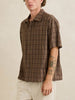 Rhythm Relaxed Brady Check S/S Buttondown Shirt Fall 2026