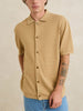 Rhythm Textured Knit Short Sleeve Buttondown Shirt Fall 2026
