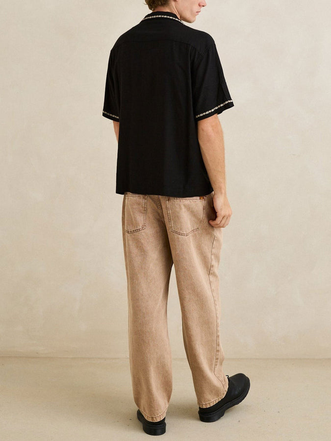 Rhythm Diego Short Sleeve Buttondown Shirt Fall 2026 | BLACK