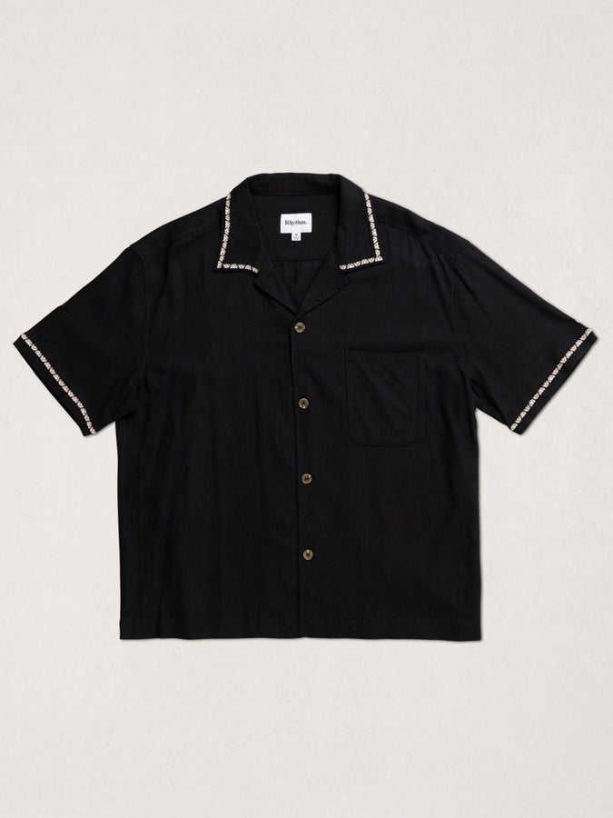 Rhythm Diego Short Sleeve Buttondown Shirt Fall 2026 | BLACK