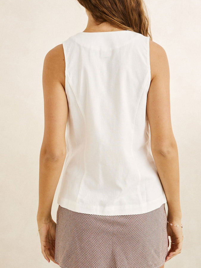 Rhythm Venice Wrap Vest Fall 2026 | WHITE