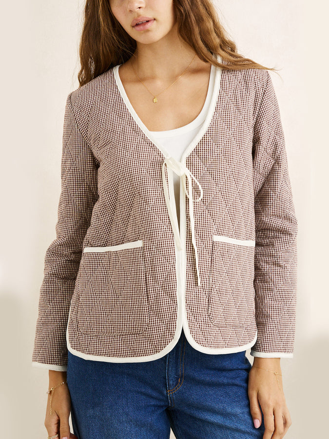 Rhythm London Reversible Quilted Jacket Fall 2026 | CHOCOLATE