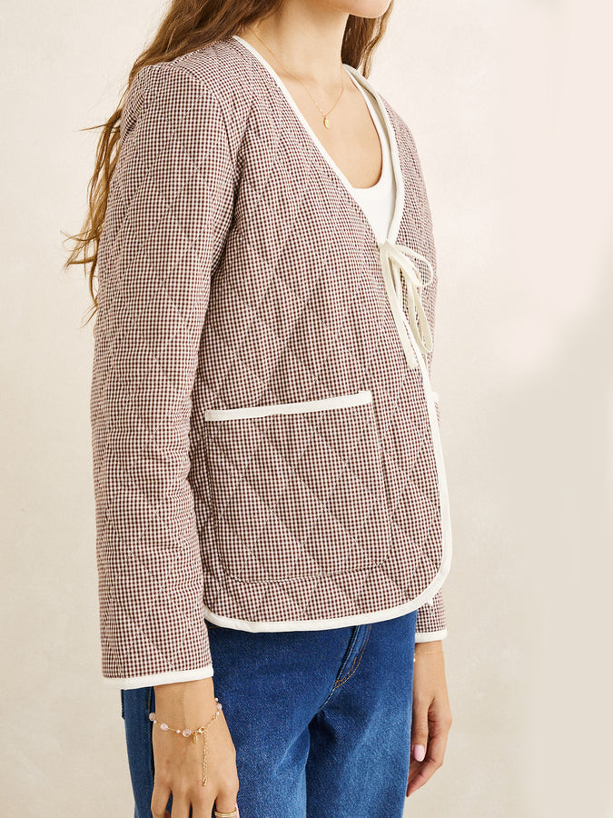 Rhythm London Reversible Quilted Jacket Fall 2026 | CHOCOLATE