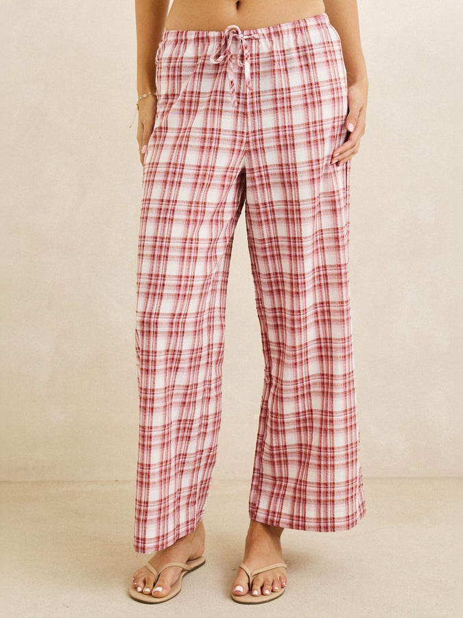 Rhythm Chelsea Check Pants Fall 2026 | PLUM