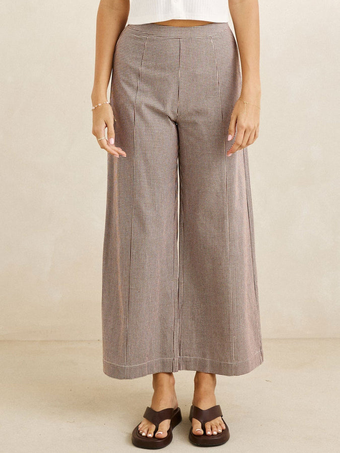 Rhythm London Check Wide Pants Fall 2026 | CHOCOLATE