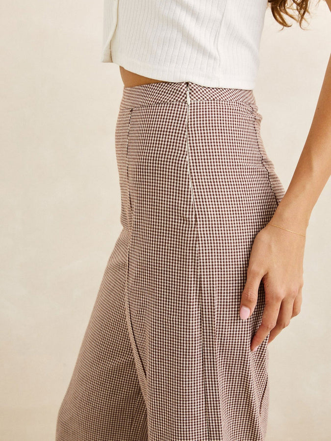 Rhythm London Check Wide Pants Fall 2026 | CHOCOLATE