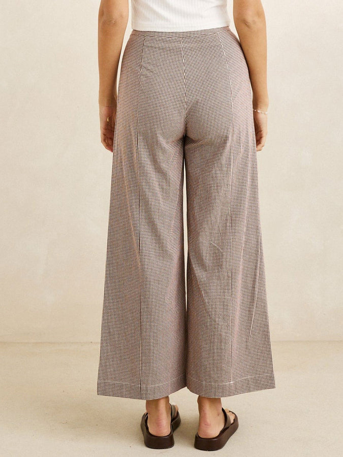 Rhythm London Check Wide Pants Fall 2026 | CHOCOLATE