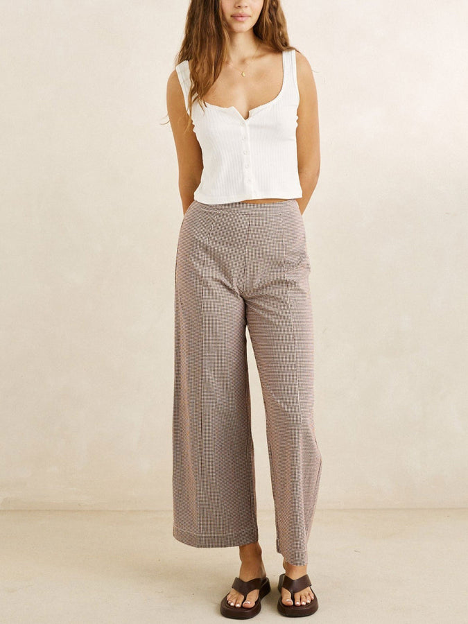 Rhythm London Check Wide Pants Fall 2026 | CHOCOLATE