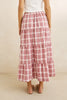 Rhythm Chelsea Check Tiered Maxi Skirt Fall 2026