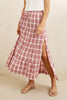 Rhythm Chelsea Check Tiered Maxi Skirt Fall 2026