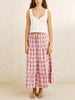 Rhythm Chelsea Check Tiered Maxi Skirt Fall 2026