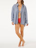 Rip Curl Beach Days Pinstripe Long Sleeve Buttondown Shirt Spring 2026