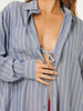 Rip Curl Beach Days Pinstripe Long Sleeve Buttondown Shirt Spring 2026