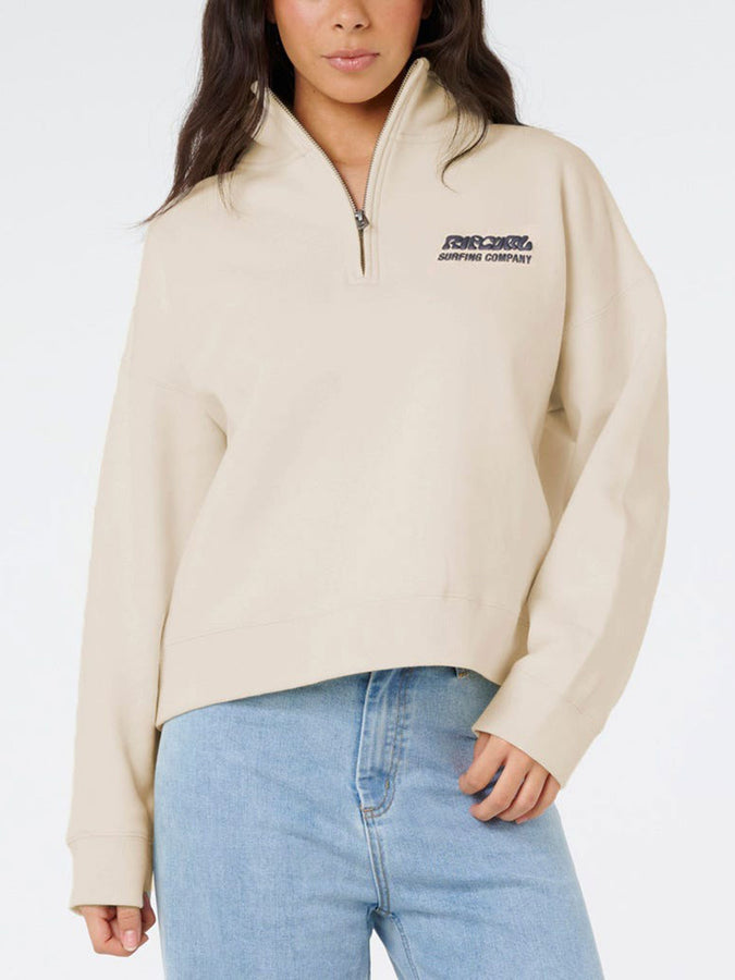 Rip Curl Surf Puff 1/4 Zip Sweater Fall 2025 | NATURAL (0031)
