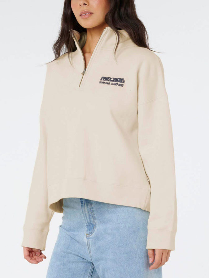 Rip Curl Surf Puff 1/4 Zip Sweater Fall 2025 | NATURAL (0031)