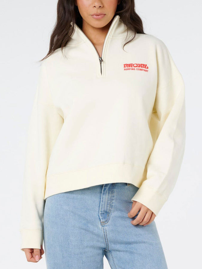 Rip Curl Surf Puff 1/4 Zip Sweater Spring 2026 | CAYENNE (5589)