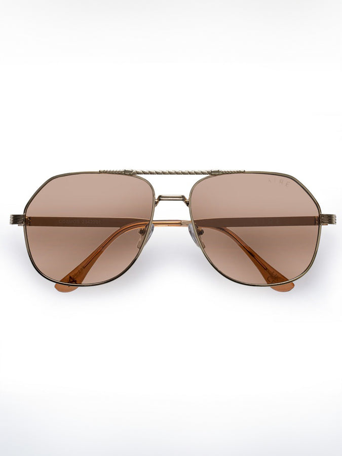 Aire Cosmos Bright Gold/Tan Sunglasses | BRIGHT GOLD/TAN