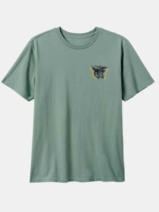 Brixton Battle Short Sleeve T-Shirt Summer 2024 | CHINOIS GREEN CLASSIC WASH