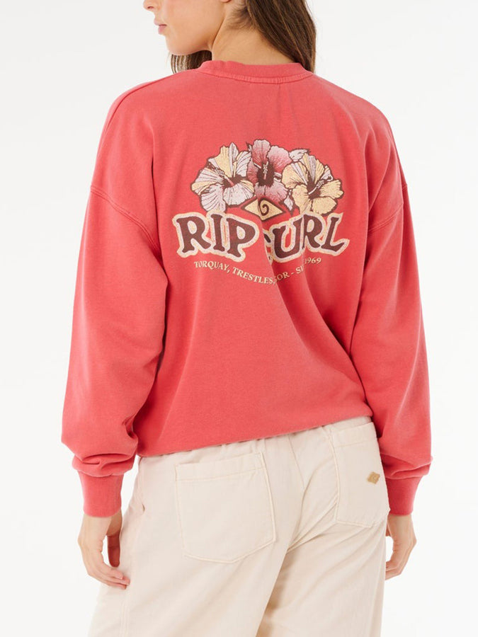 Rip Curl Bells Crewneck Sweatshirt Spring 2026 | DEEP RED (0582)