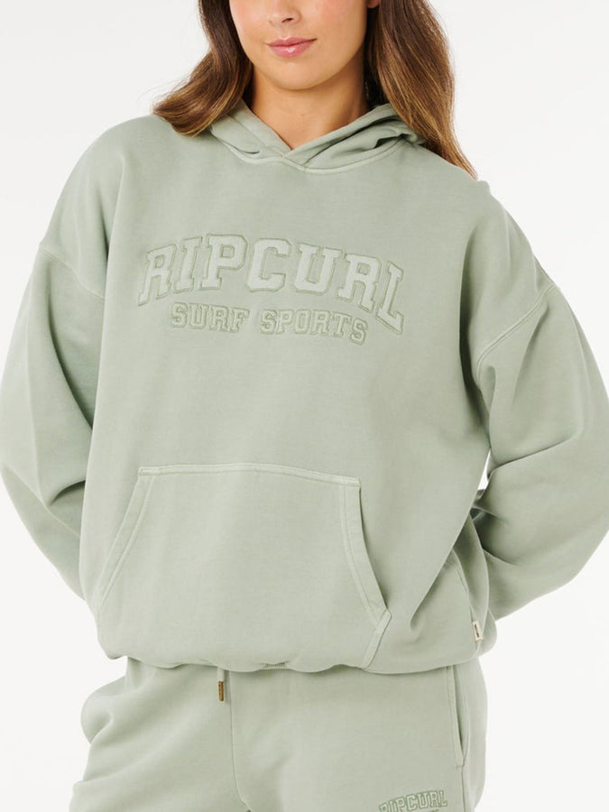 Rip Curl Varsity Sports Oversized Hoodie Spring 2026 | AQUA GREY (3921)