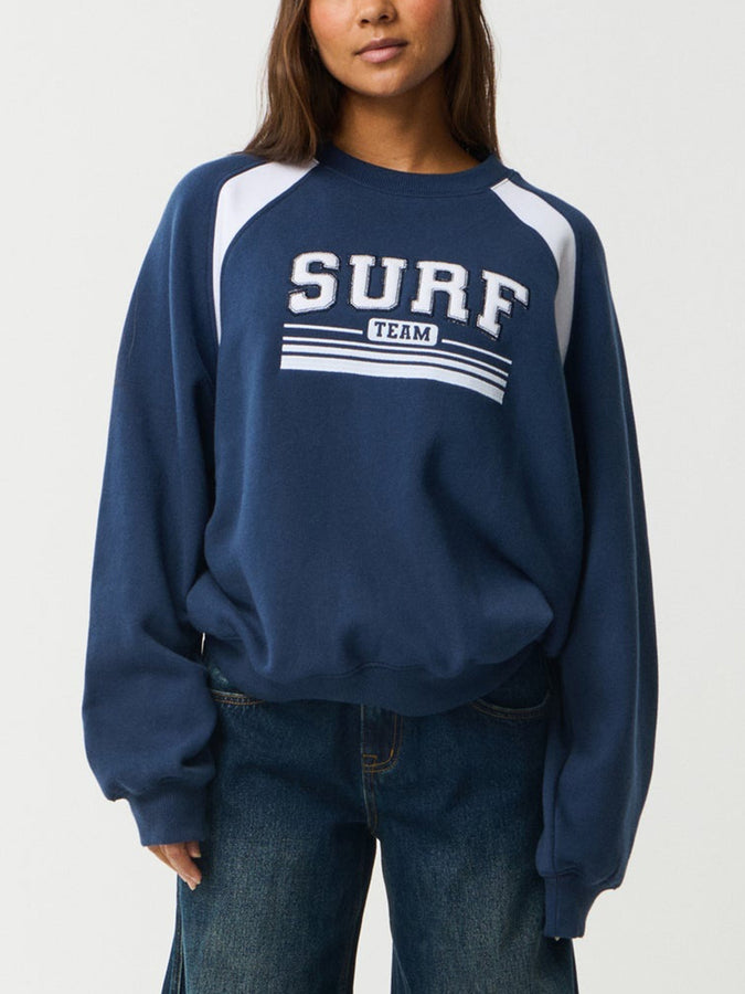 Rip Curl Retro Swell Oversized Crewneck Sweatshirt Fall 2026 | NAVY (0049)