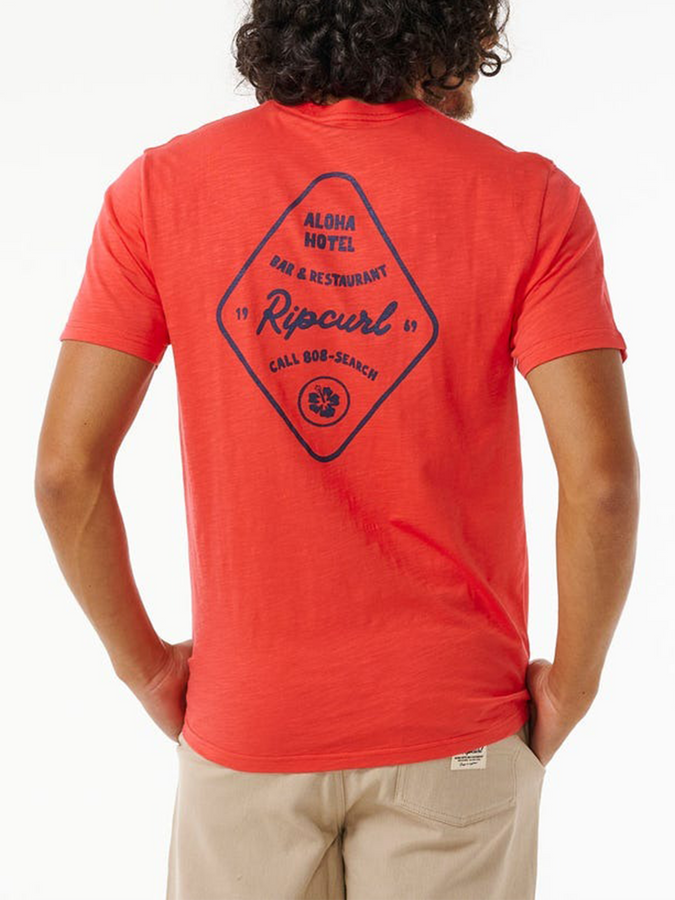 Rip Curl Summer 2024 Aloha Hotel Drop In T-Shirt | HIBISCUS RED (0619)