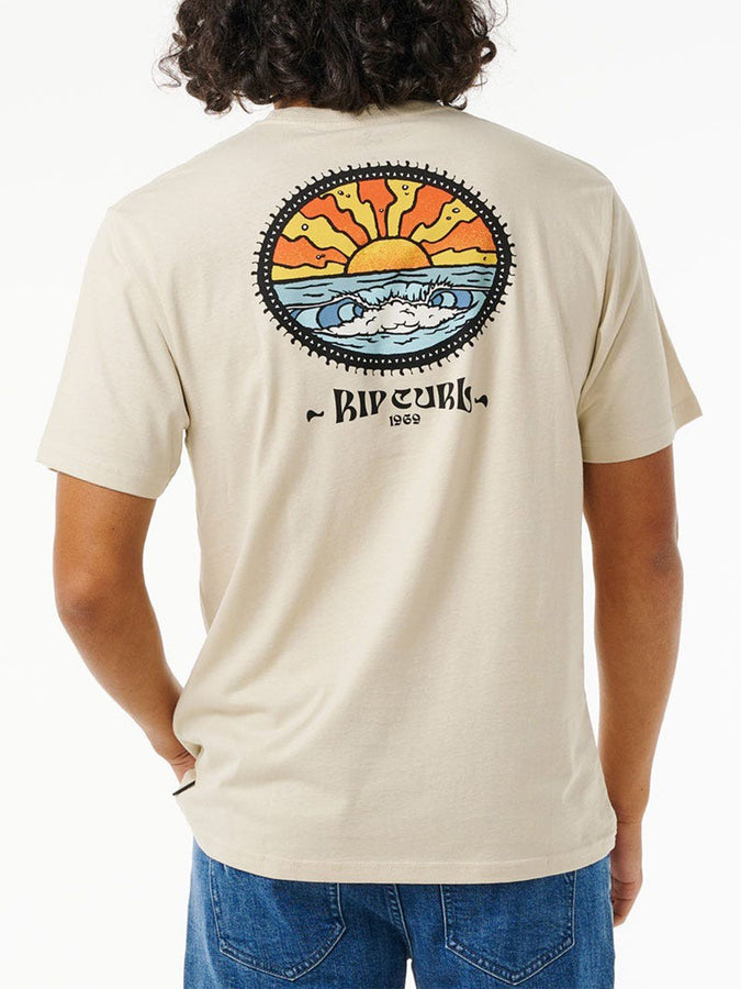 Rip Curl Tubed And Hazed T-Shirt Summer 2024 | VINTAGE WHITE (8861)