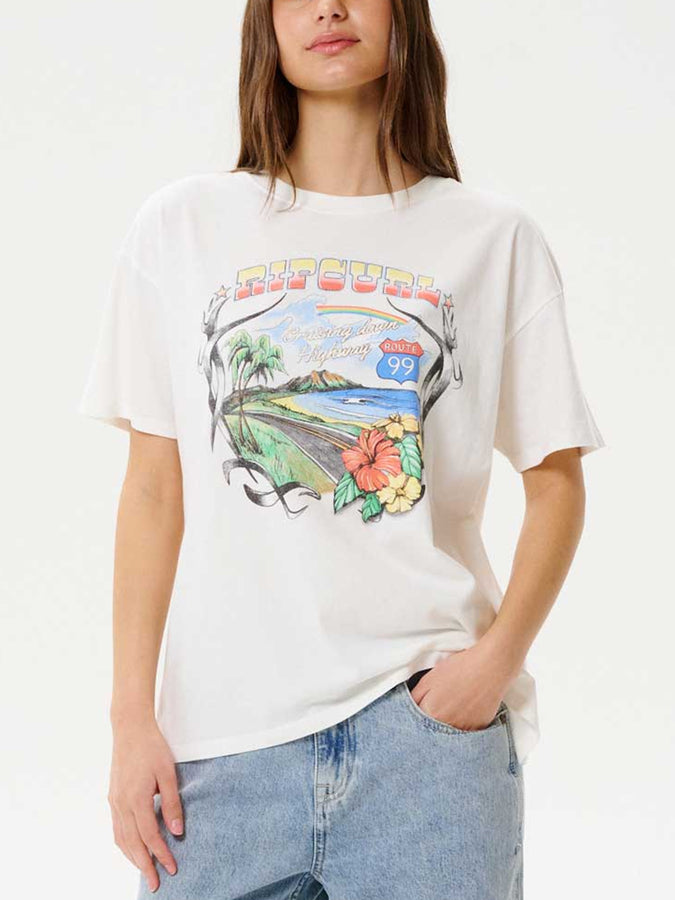 Rip Curl Pacific Rider Relaxed T-Shirt Holiday 2025 | BONE (3021)