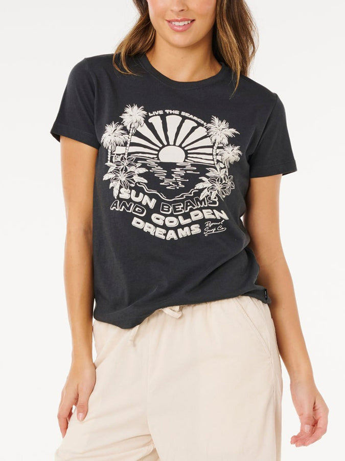 Rip Curl Sun Beams T-Shirt Spring 2026 | WASHED BLACK (8264)