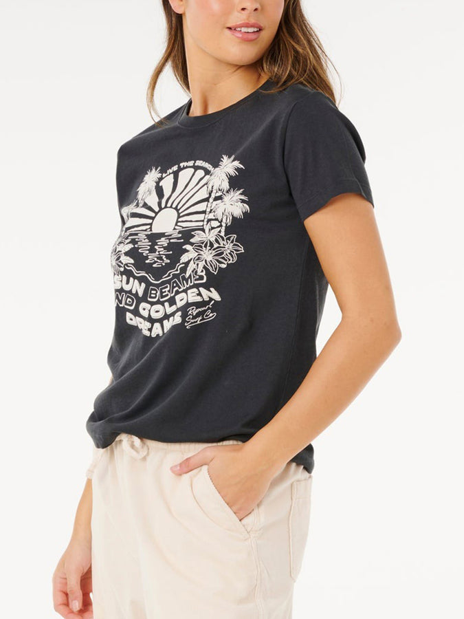 Rip Curl Sun Beams T-Shirt Spring 2026 | WASHED BLACK (8264)