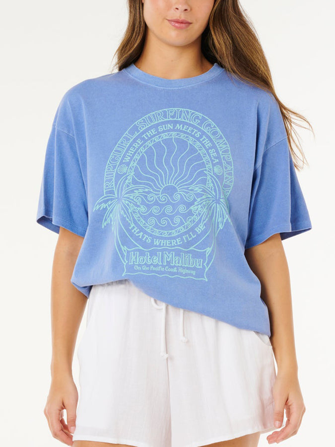 Rip Curl Hotel Malibu T-Shirt Spring 2026 | CORNFLOWER BLUE (2404)