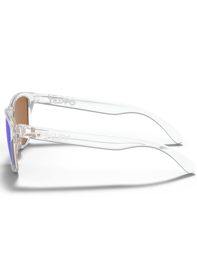 Oakley 2024 Frogskins XS Clear/Prizm Violet Polished Sunglasses | CLEAR/PRIZM VIOLET