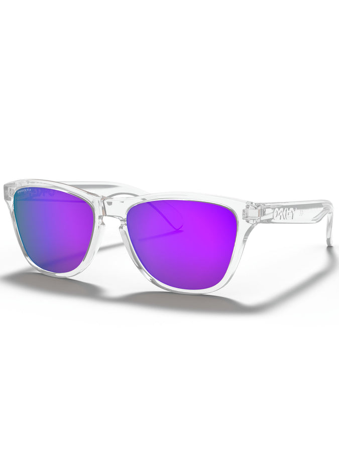 Oakley 2024 Frogskins XS Clear/Prizm Violet Polished Sunglasses |  CLEAR/PRIZM VIOLET