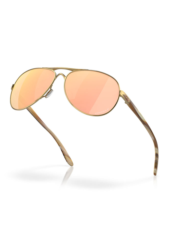 Oakley Feedback Polished Gold/Prizm Rose Gold Polarized Sunglasses | POLISHED GOLD/PRIZM ROSE GOLD