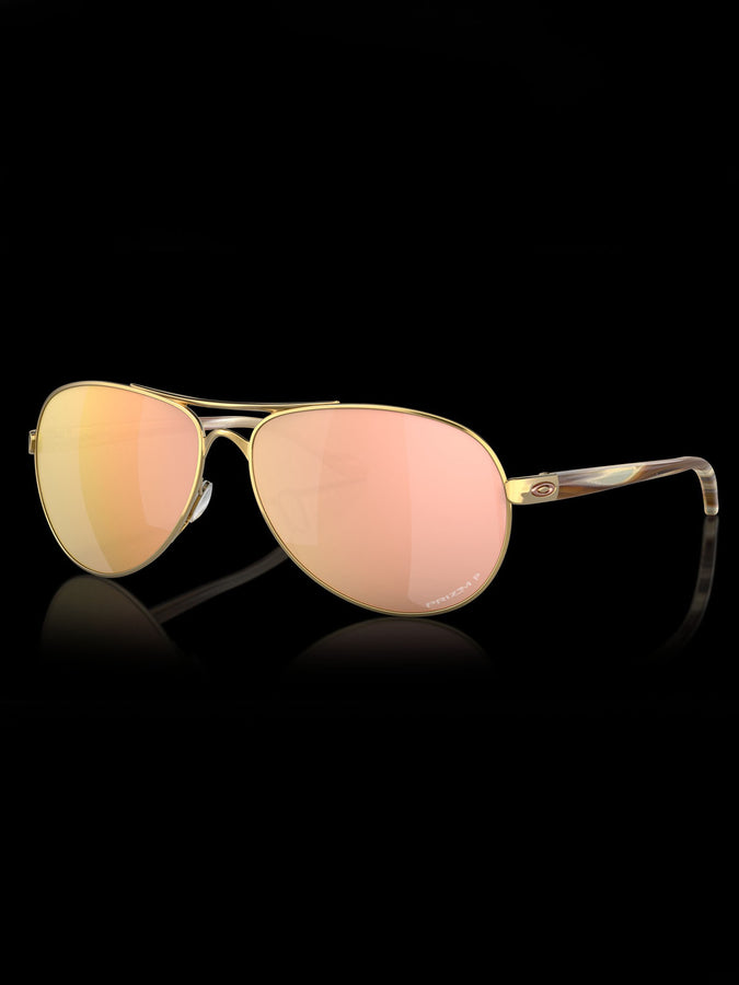 Oakley Feedback Pol Gold/Prizm Rose Gld Polarized Sunglasses | PLSH GLD/PRZM RSE GLD POL