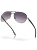 Oakley Feedback Polished Chrome/Prizm Grey Gradient Sunglasses