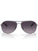 Oakley Feedback Polished Chrome/Prizm Grey Gradient Sunglasses