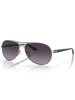 Oakley Feedback Polished Chrome/Prizm Grey Gradient Sunglasses
