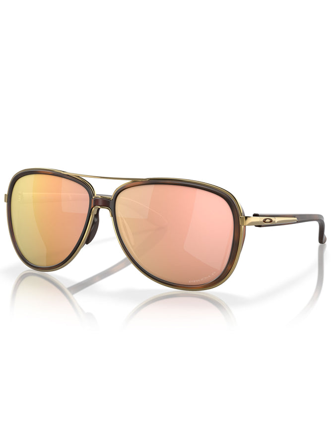 Oakley Split Time Brown/Prizm Rose Gold Polarized Sunglasses | BROWN TORTOISE/PRIZM ROSE GOLD