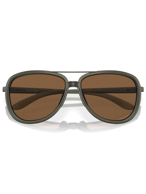 Oakley 2024 Split Time Matte Olive Ink/Prizm Bronze Sunglasses