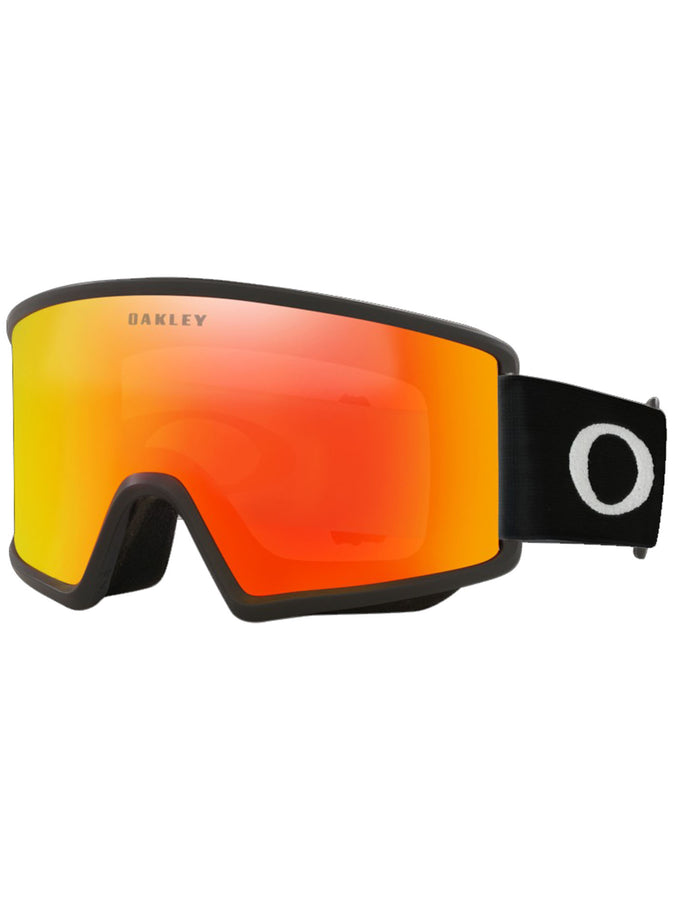 Oakley Target Line M Black/Fire Goggle + Spare Lens 2025 | MATTE BLACK/FIRE IRID