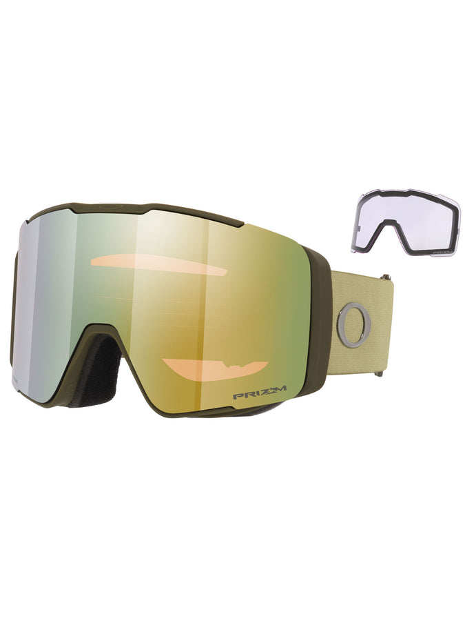 Oakley Line Miner Pro L Green/Sage Gold + Prizm Clear Goggle | MATTE DARK GRN/PRIZM SAGE GOLD